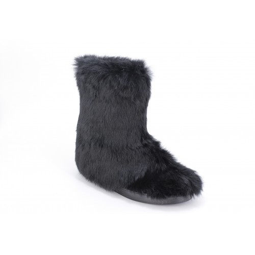 Ghete Femei Blana Naturala Black 2