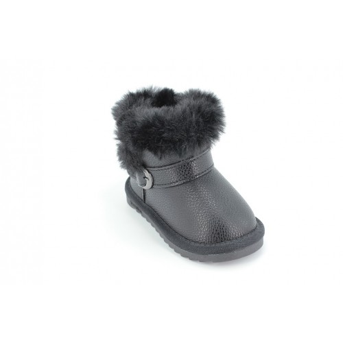 Cizme Copii Tip Ugg Black Fur 2