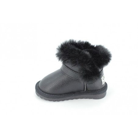 Cizme Copii Tip Ugg Black Fur