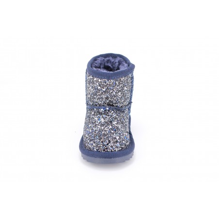 Cizme Copii Tip UGG Blue Sparkle