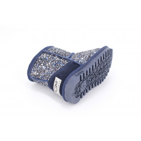 Cizme Copii Tip UGG Blue Sparkle