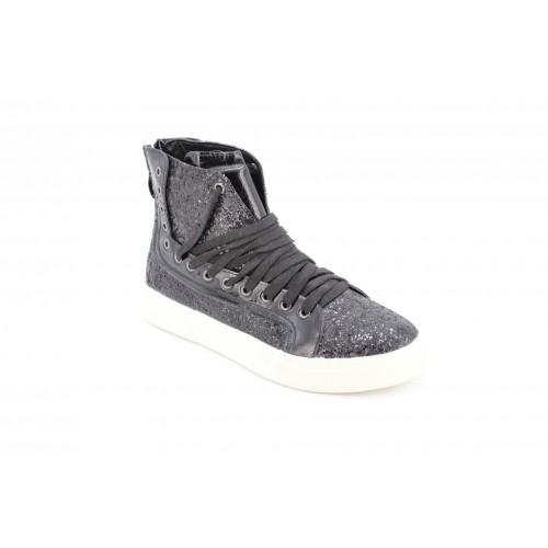 Ghete Femei Piele Black Sparkle 2