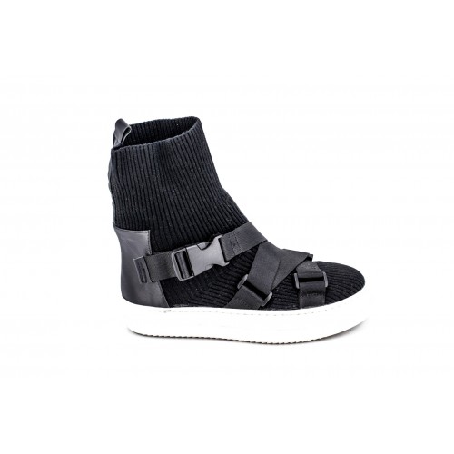 Ghete Femei Funky Socks Negru 2