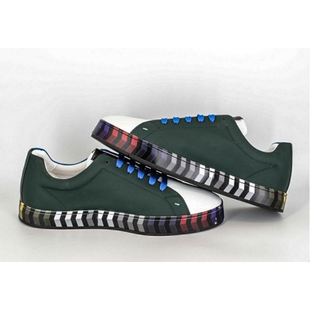 Pantofi Sneakers piele multicolori