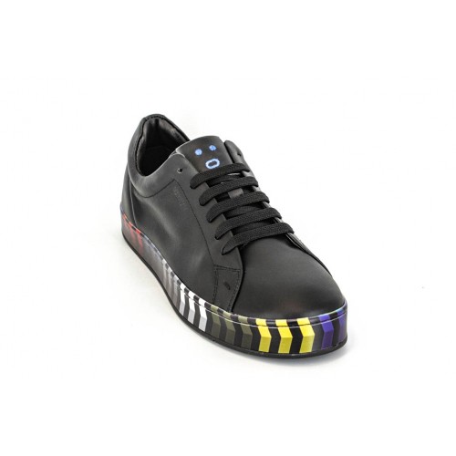 Pantofi Sneakers piele multicolori 2
