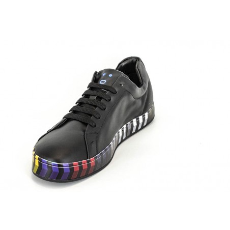 Pantofi Sneakers piele multicolori2