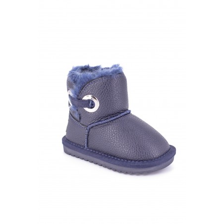 Cizme Baieti Tip UGG Bleumarin