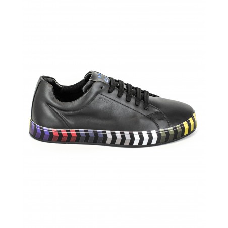 Pantofi Sneakers piele multicolori