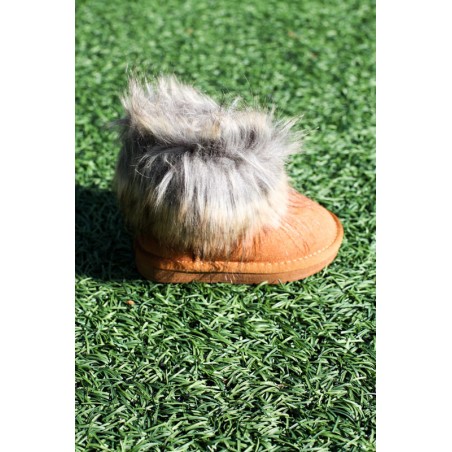 Cizme Tip Ugg Piele Intoarsa Blana Maro