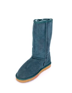 Cizme din piele intoarsa naturala tip ugg verde 2