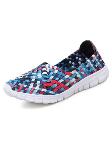 Espadrile dama multicolor elastice ușoare și comode, mărimi 35-41