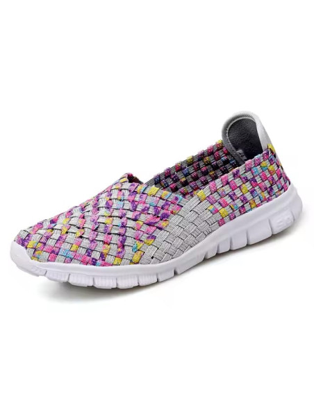 Espadrile dama elastice multicolore – Ușoare și comode, mărimi 35-41