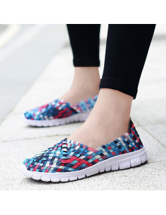 Espadrile dama multicolor elastice ușoare și comode, mărimi 35-41 2