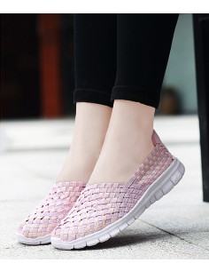 Espadrile dama elastice roz – Ușoare și comode, mărimi 35-41model Rosa 2