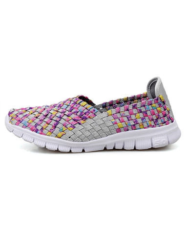 Espadrile dama elastice multicolore – Ușoare și comode, mărimi 35-41