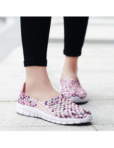 Espadrile dama elastice multicolore – Ușoare și comode, mărimi 35-41 model Adina 2