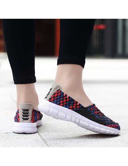 Espadrile dama elastice multicolore – Ușoare și comode, mărimi 35-41model Adela