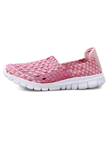 Espadrile elastice roz – Ușoare și comode, mărimi 35-41 model Alina