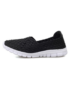 Espadrile elastice negre – Ușoare și comode, mărimi 35-41 model Andra 2