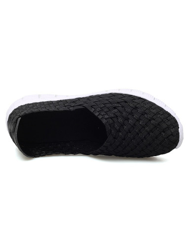 Espadrile elastice negre – Ușoare și comode, mărimi 35-41 model Andra