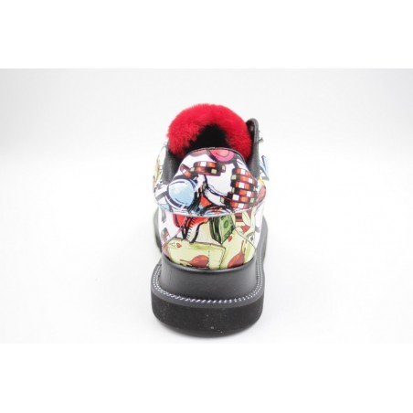 Pantofi graffiti multicolor