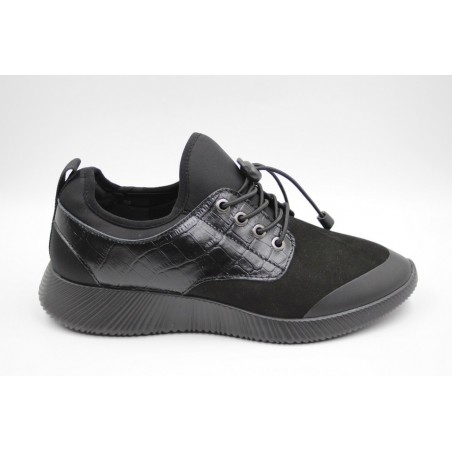 Sneakers barbati high ankle negru