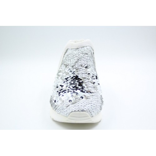 Pantofi sport white sequins 2