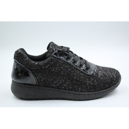 Pantofi sport black sparkle