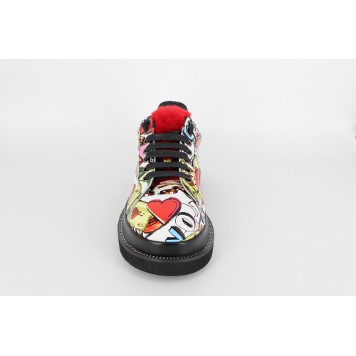 Pantofi dama graffiti red 2