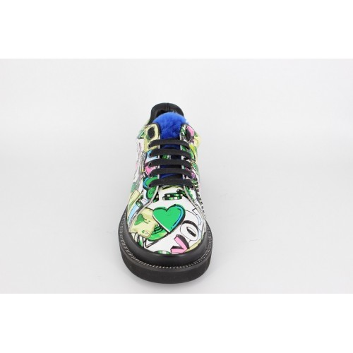Pantofi dama graffiti green 2