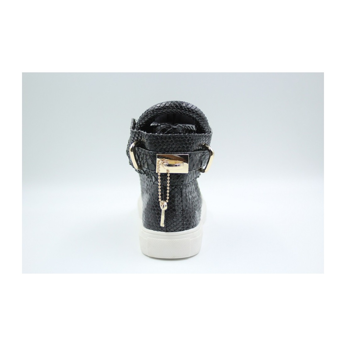 Ghete Femei Piele Black lock