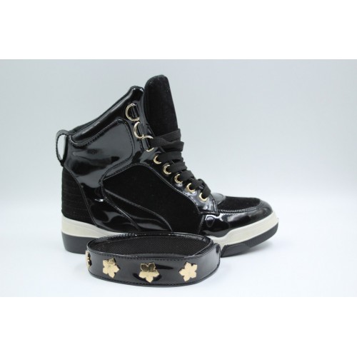 Ghete Femei Piele Black lock 2